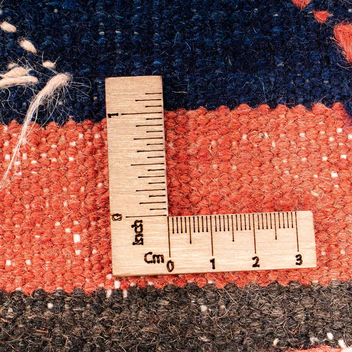 Kelim-tæppe - gammelt - 200 x 150 cm - flerfarvet