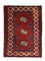 Turkaman-tæppe - 87 x 62 cm - rød