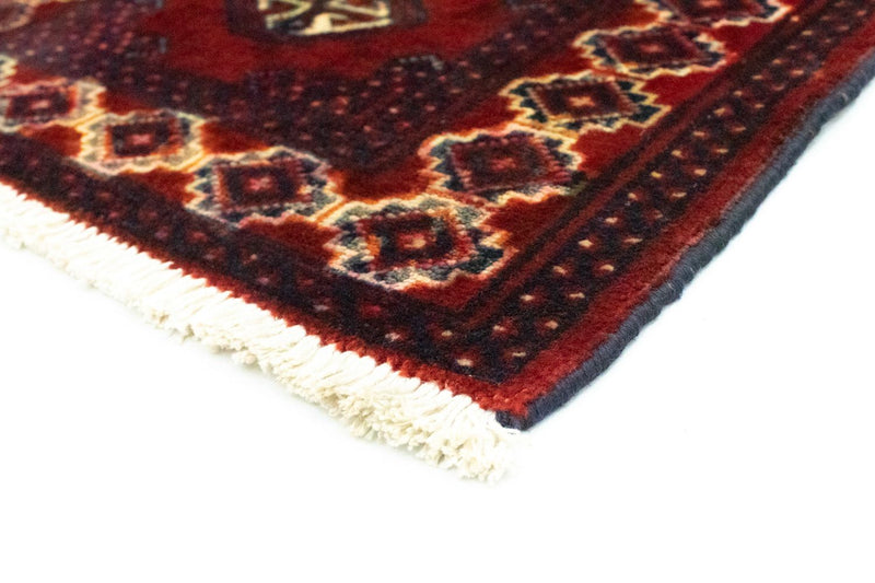 Turkaman-tæppe - 87 x 62 cm - rød