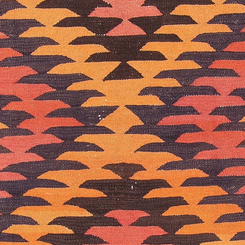 Løber Kelim-tæppe - gammelt - 400 x 140 cm - lysrød