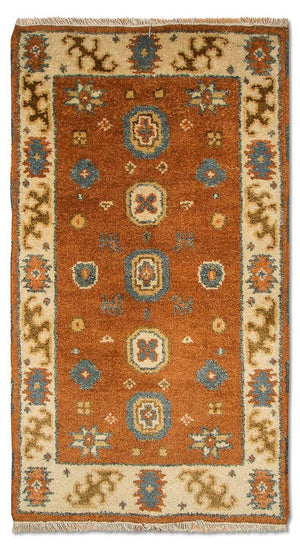 Orientalsk tæppe - 118 x 64 cm - orange