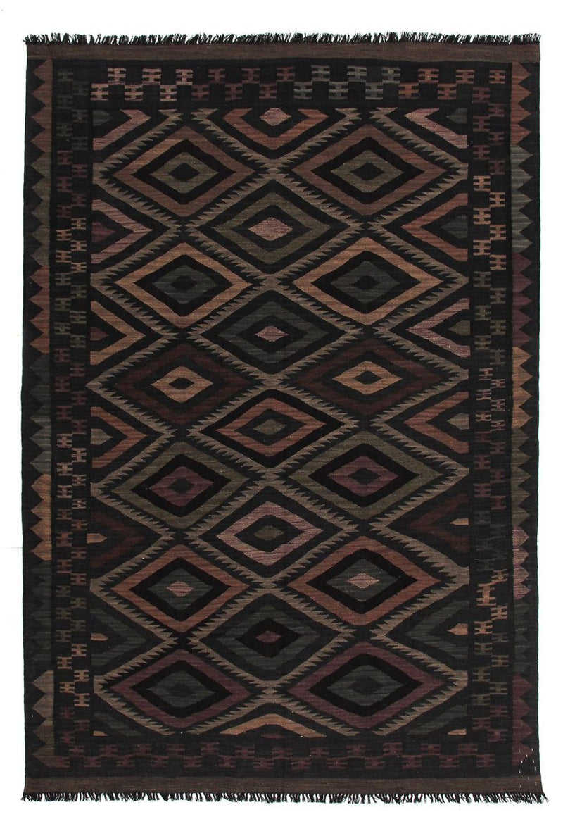 Kelim Carpet - Splash - 244 x 169 cm - flerfarvet