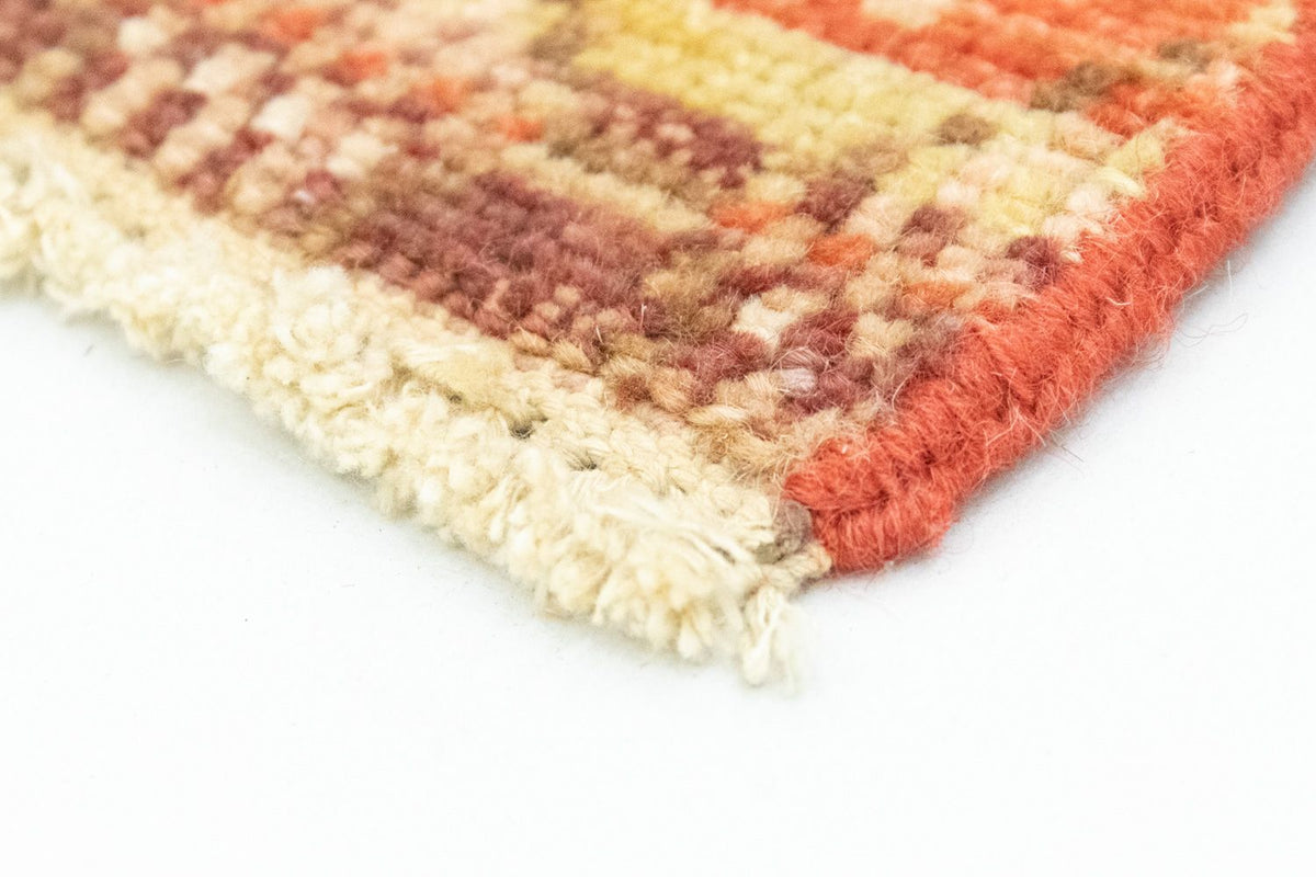 Designer tæppe firkantet  - 59 x 58 cm - orange