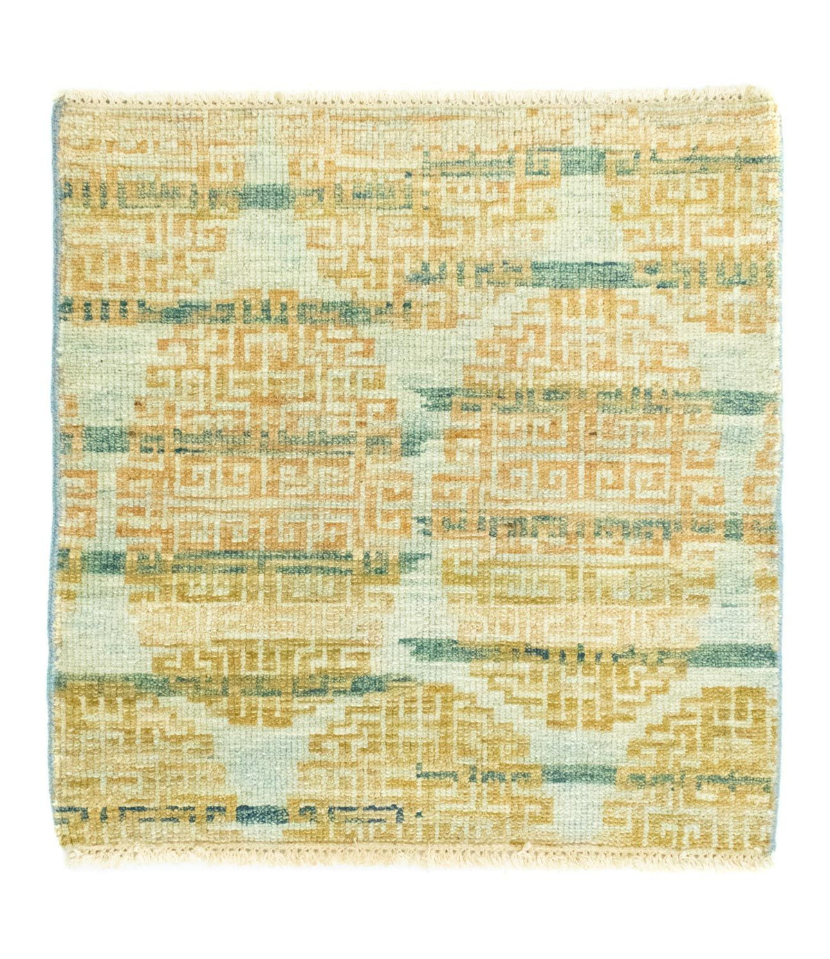 Designer tæppe firkantet  - 61 x 59 cm - guld