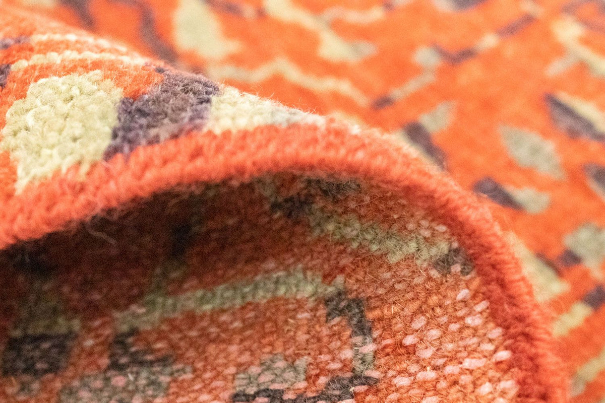 Designer tæppe firkantet  - 62 x 61 cm - orange