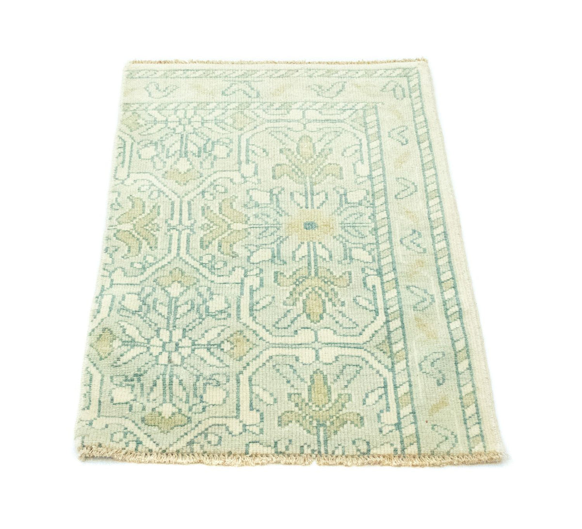 Designer tæppe - 90 x 60 cm - lysegrøn