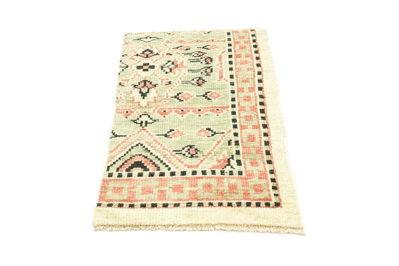 Uldtæppe - 93 x 59 cm - beige