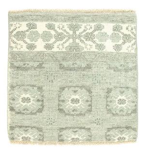 Designer tæppe firkantet  - 60 x 60 cm - lysegrøn