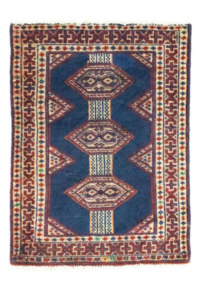Turkaman-tæppe 63x83cm - Persisk tæppe