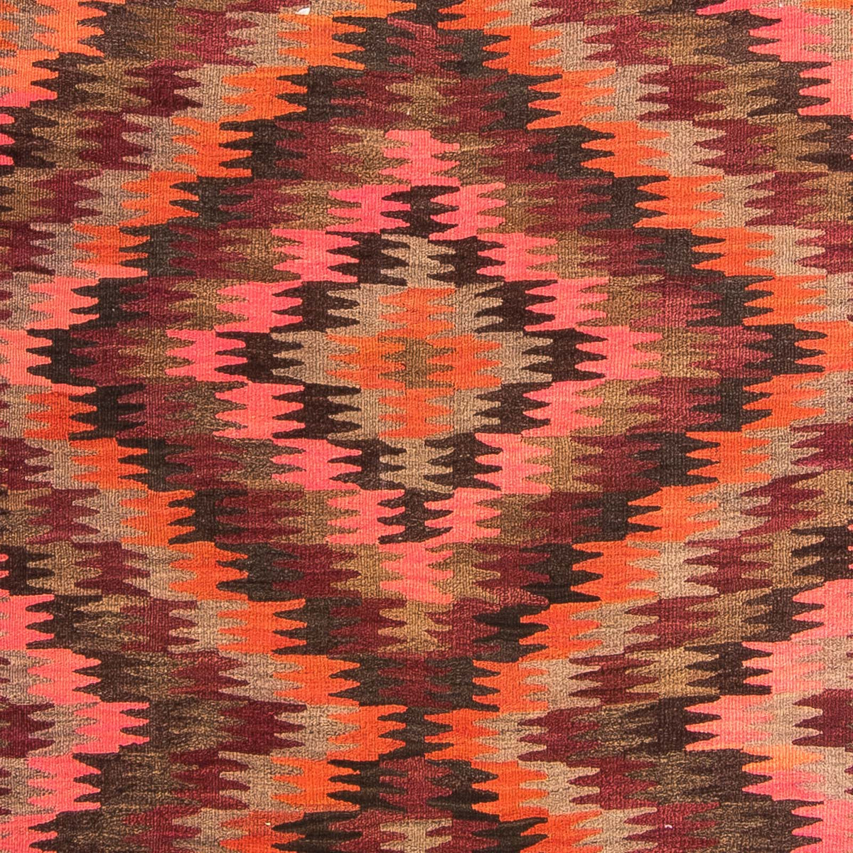 Løber Kelim-tæppe - gammelt - 380 x 150 cm - flerfarvet