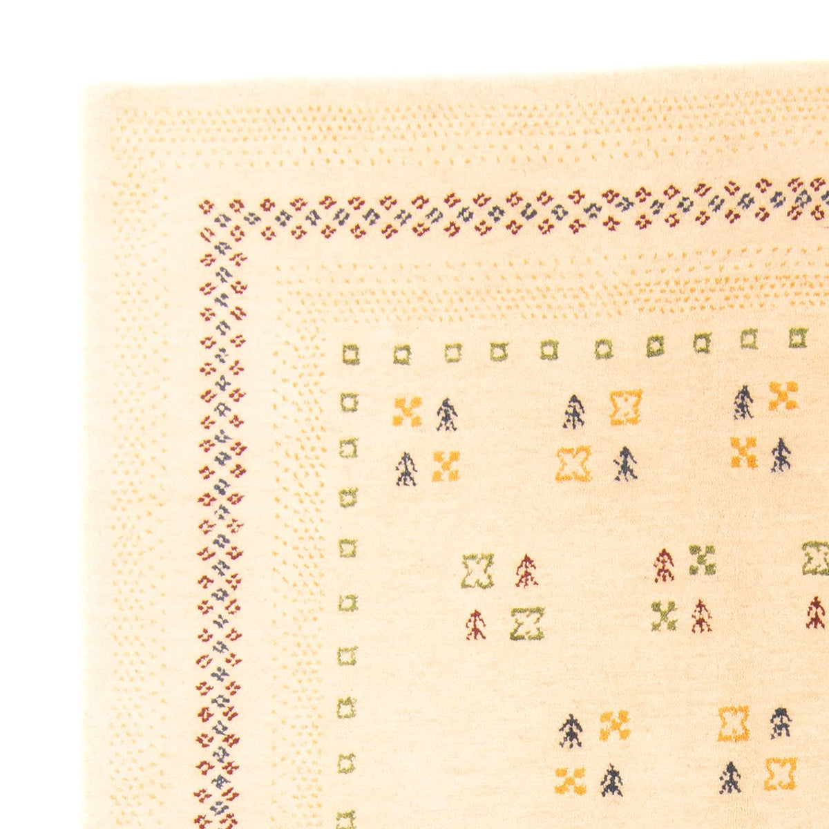 Gabbeh Tæppe - Loribaft Softy - 197 x 140 cm - flerfarvet