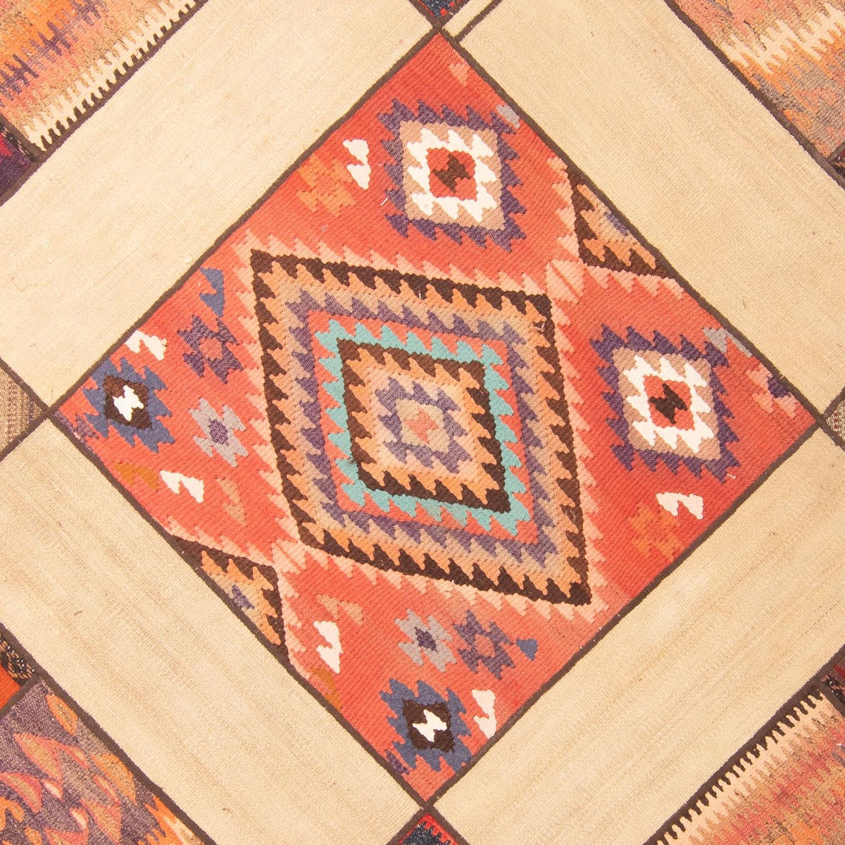 Patchwork-tæppe - 230 x 160 cm - flerfarvet