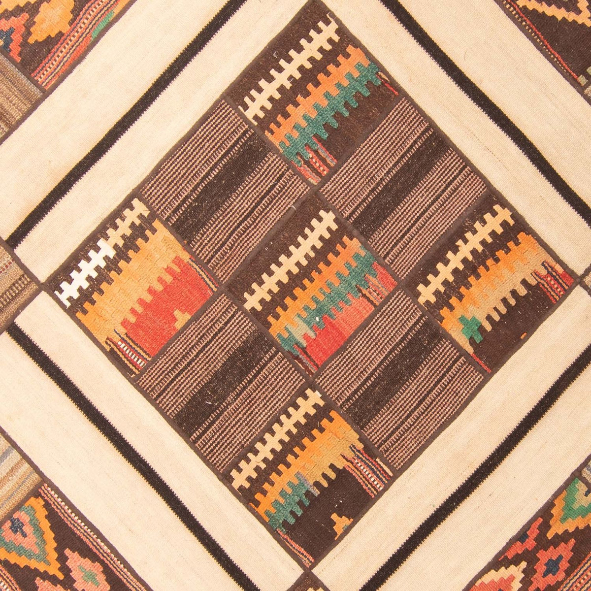 Patchwork-tæppe - 230 x 160 cm - flerfarvet