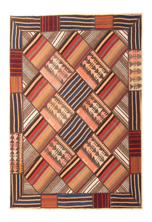 Patchwork-tæppe - 200 x 150 cm - flerfarvet