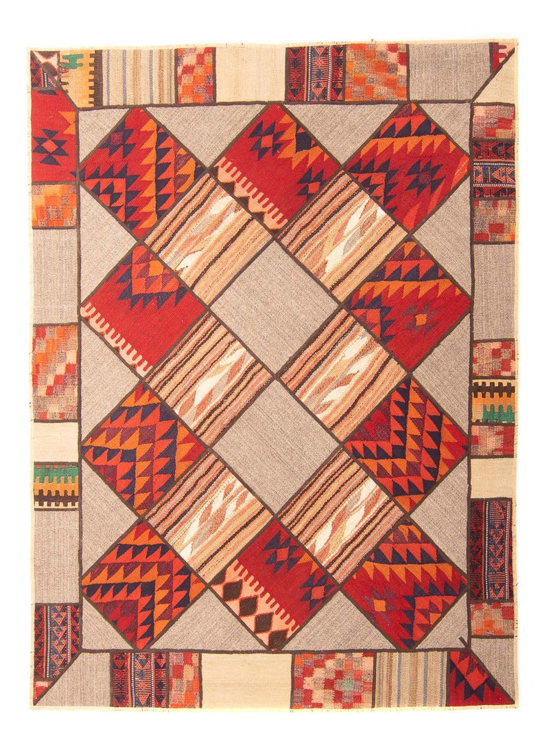 Patchwork-tæppe - 200 x 150 cm - flerfarvet