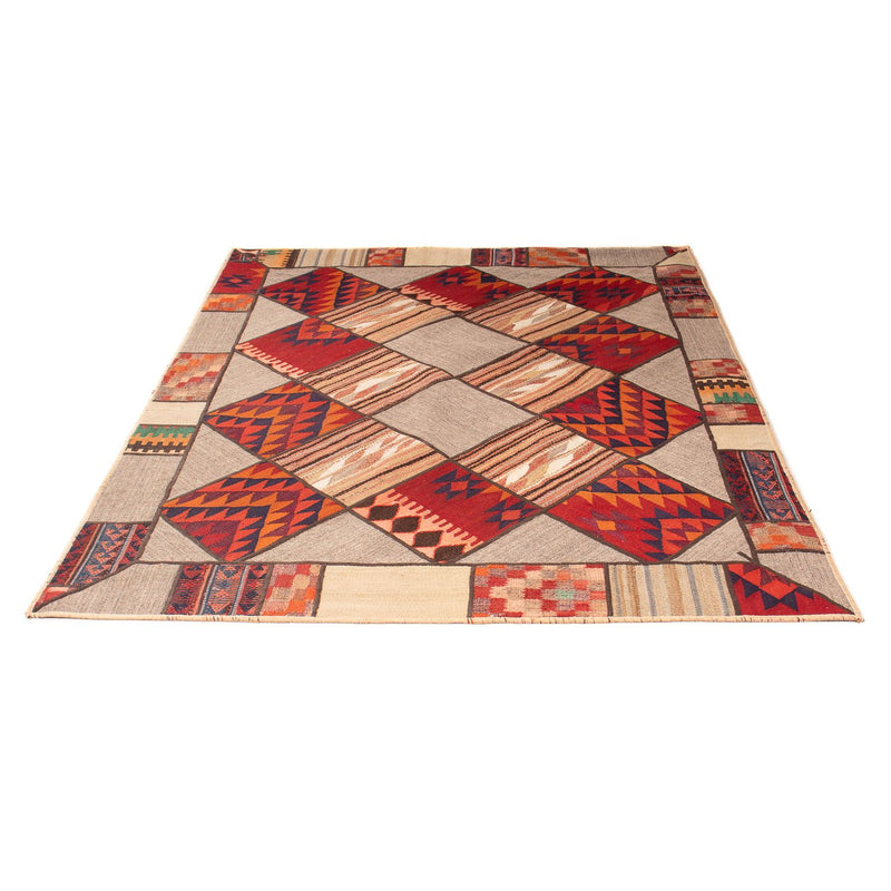 Patchwork-tæppe - 200 x 150 cm - flerfarvet