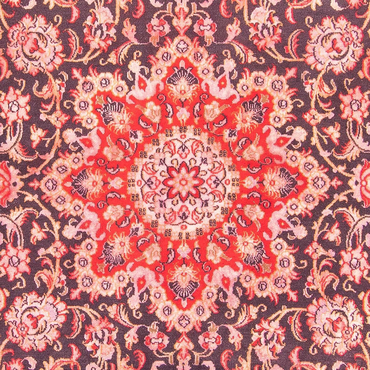 Persisk tæppe - Ghom - 240 x 172 cm - lysrød