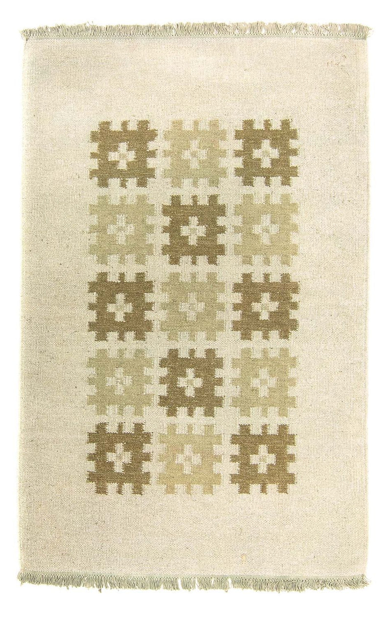 Kelim-tæppe - Trendy - 176 x 116 cm - beige
