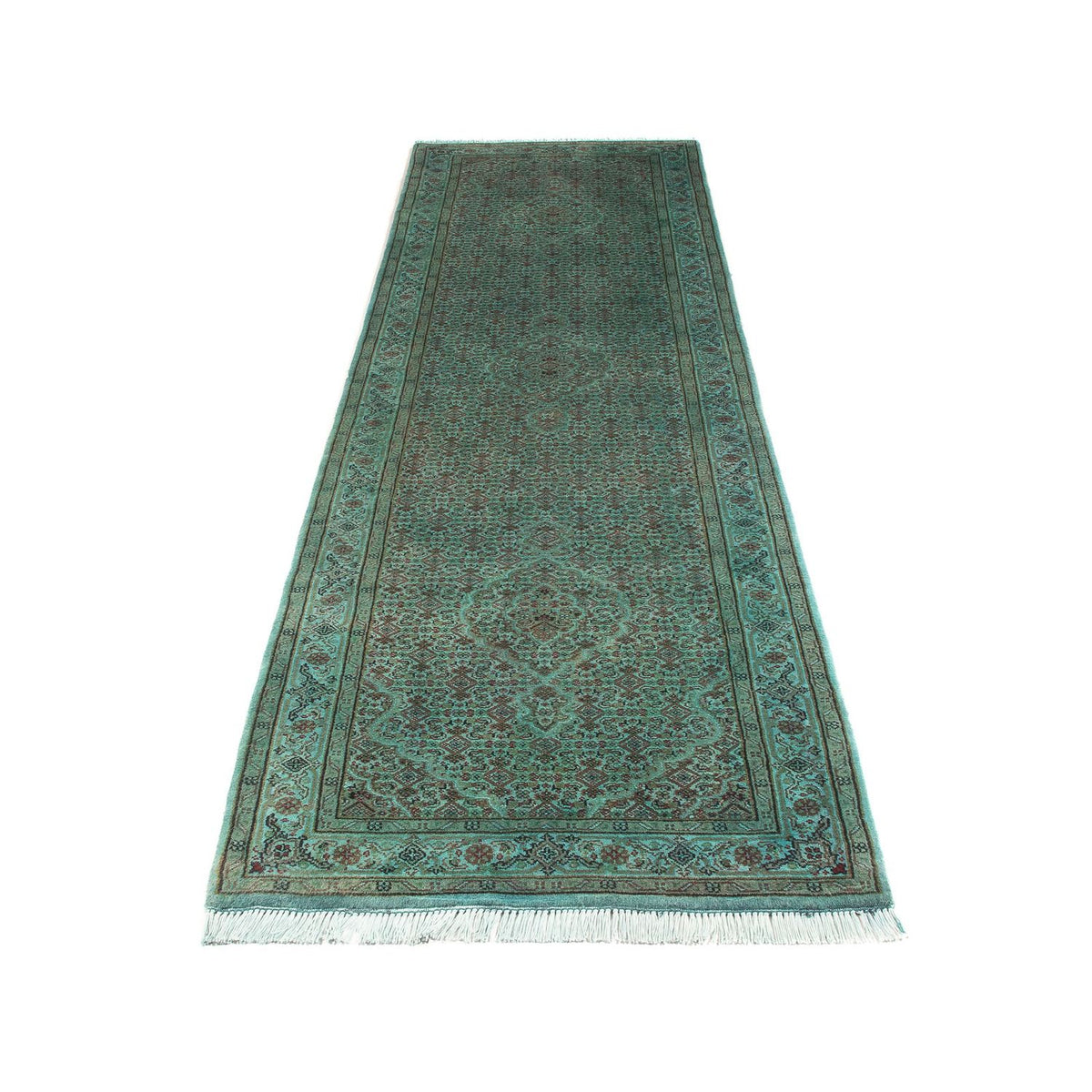 Løber Orientalsk tæppe - Tabriz - 305 x 84 cm - grøn