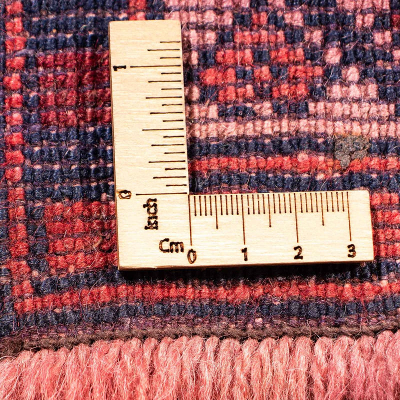 Løber Kelim-tæppe - orientalsk - 400 x 75 cm - lysrød