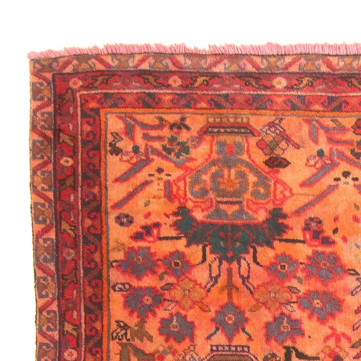 Persisk tæppe - Classic - 208 x 124 cm - lysrød