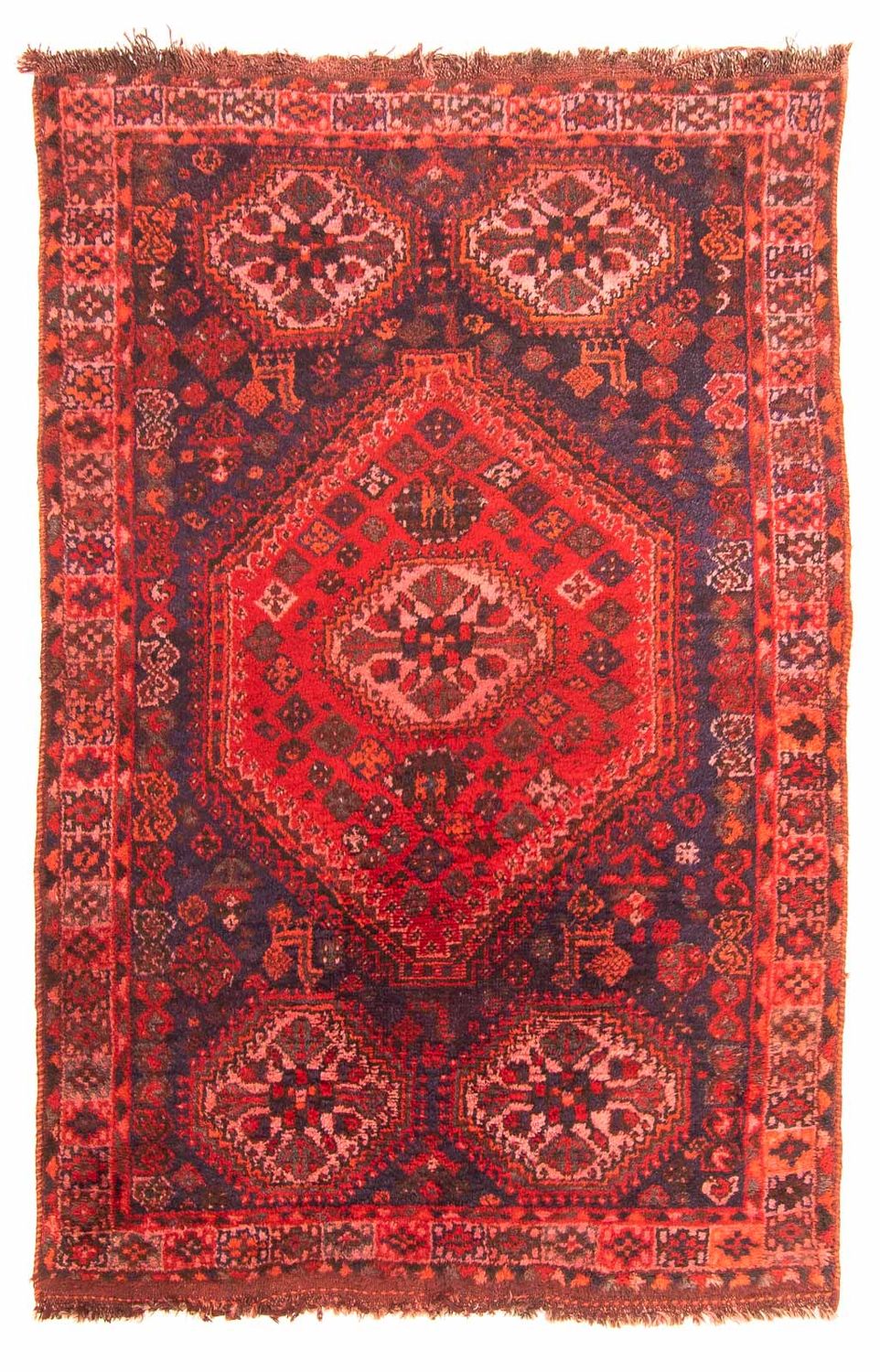 Persisk tæppe - Nomadisk - 189 x 139 cm - rød