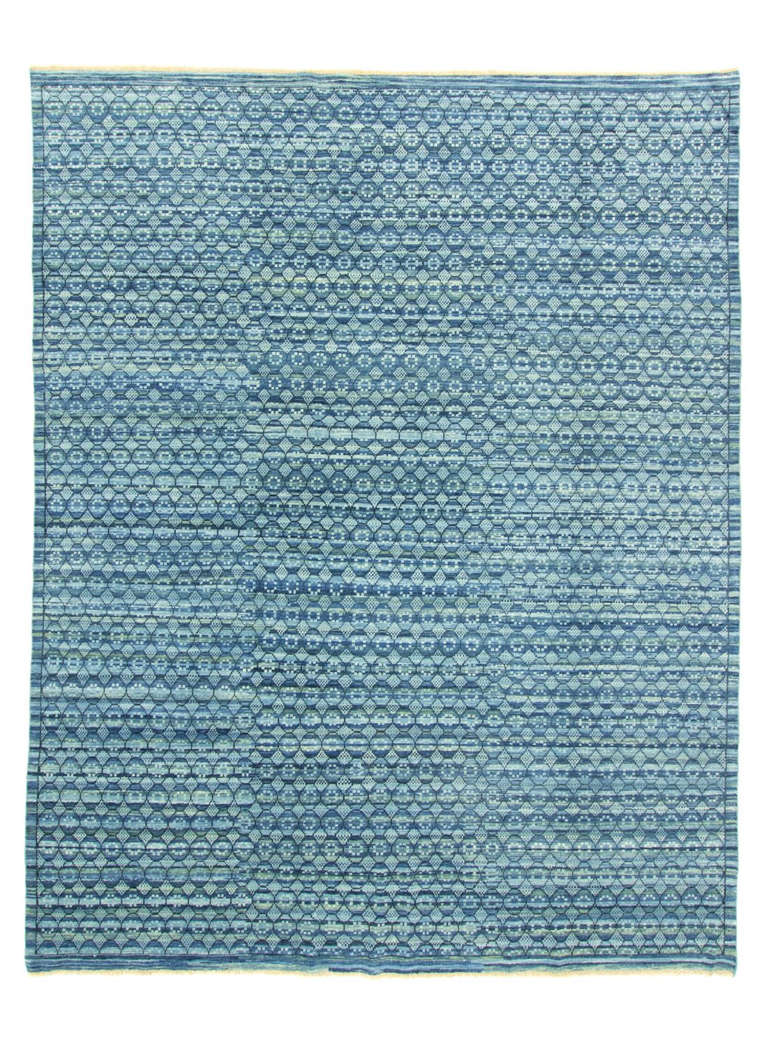 Designer tæppe - 285 x 237 cm - lyseblå
