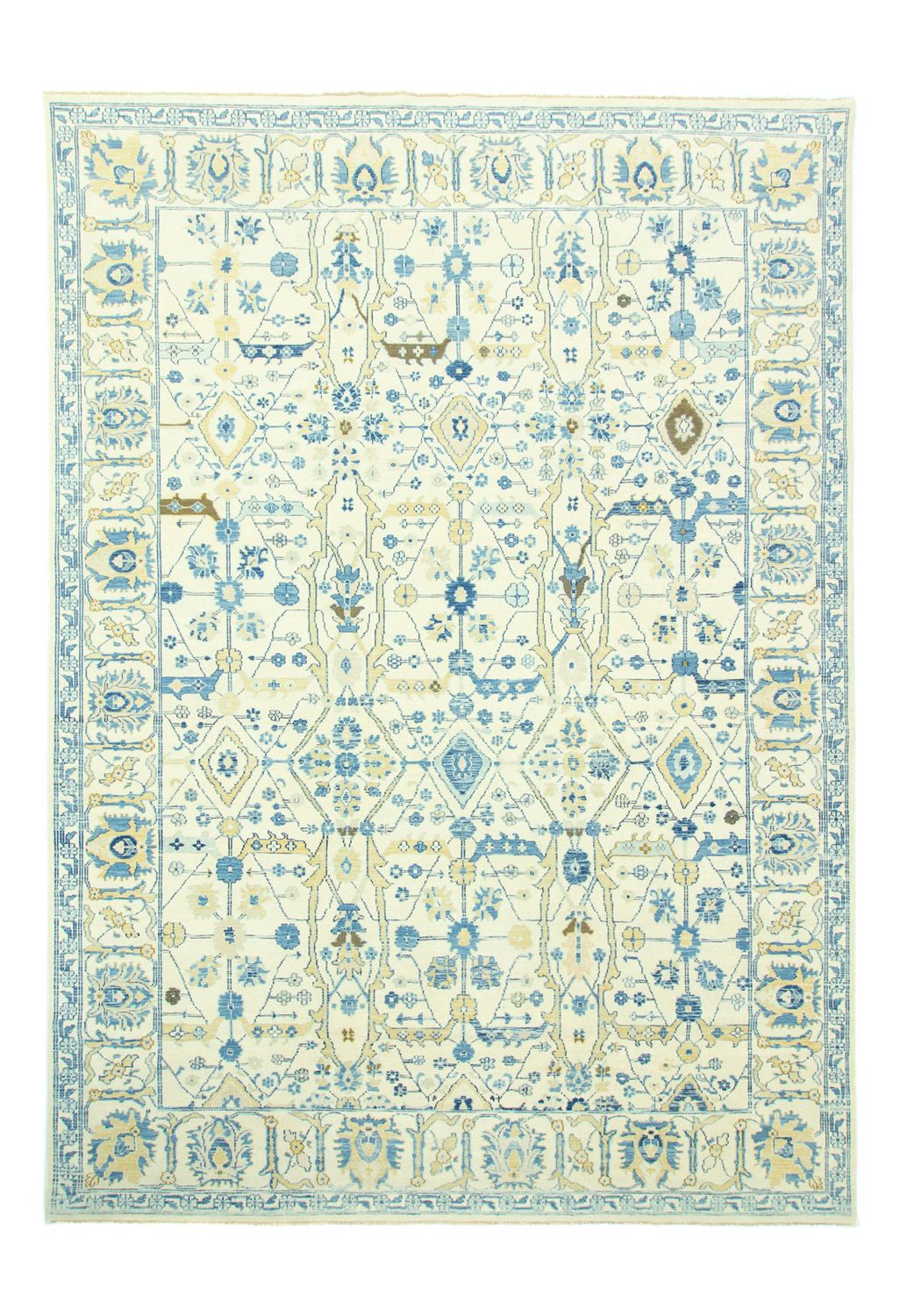 Designer tæppe - 434 x 310 cm - lyseblå