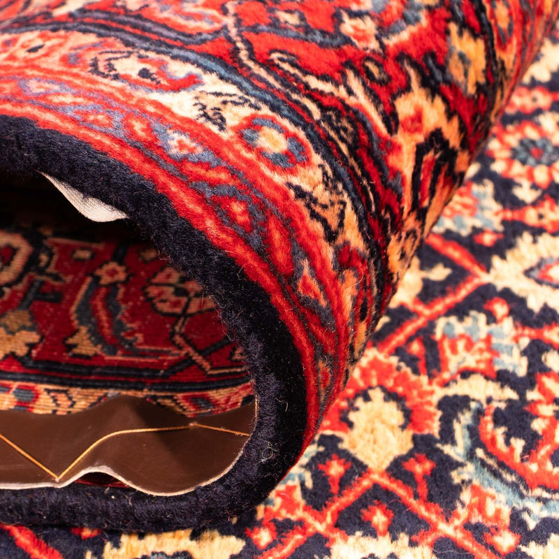 Persisk tæppe - Nomadisk - 202 x 135 cm - lysrød