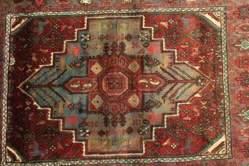 Persisk tæppe - Nomadisk - 148 x 106 cm - orange