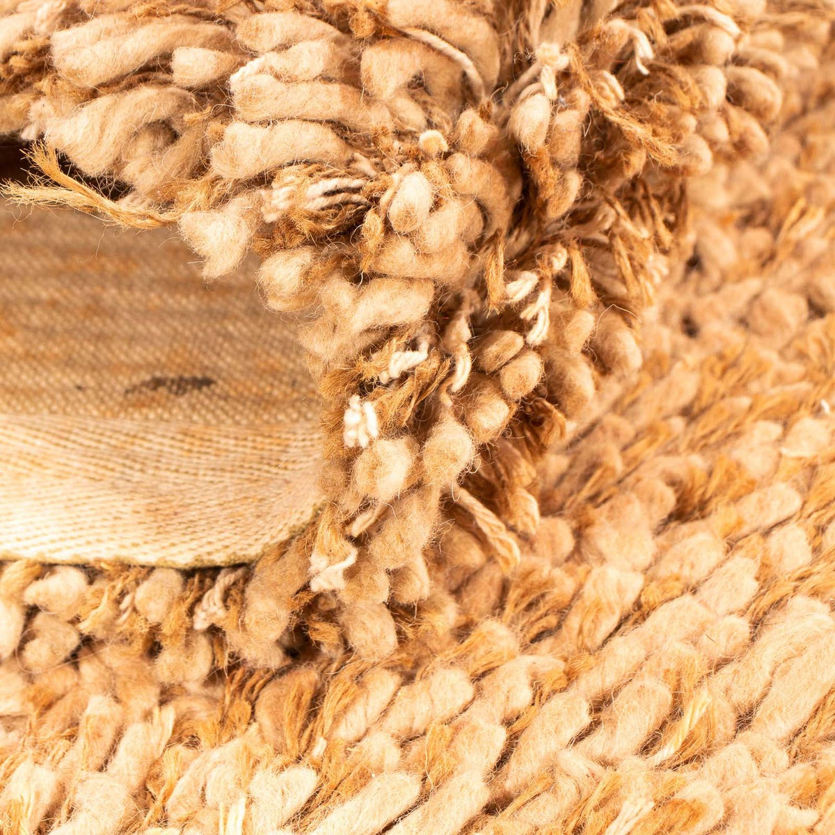 Tæppe med høj pæl - 200 x 140 cm - beige