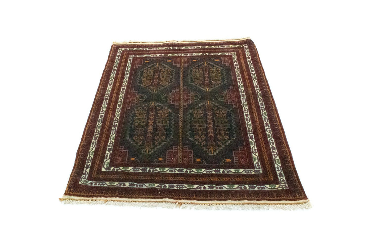 Afghansk tæppe - 140 x 100 cm - blå