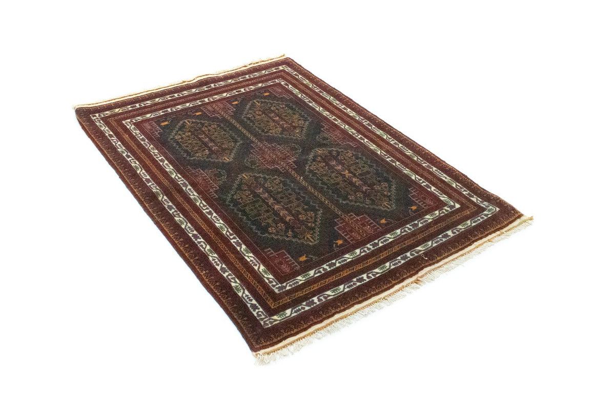 Afghansk tæppe - 140 x 100 cm - blå