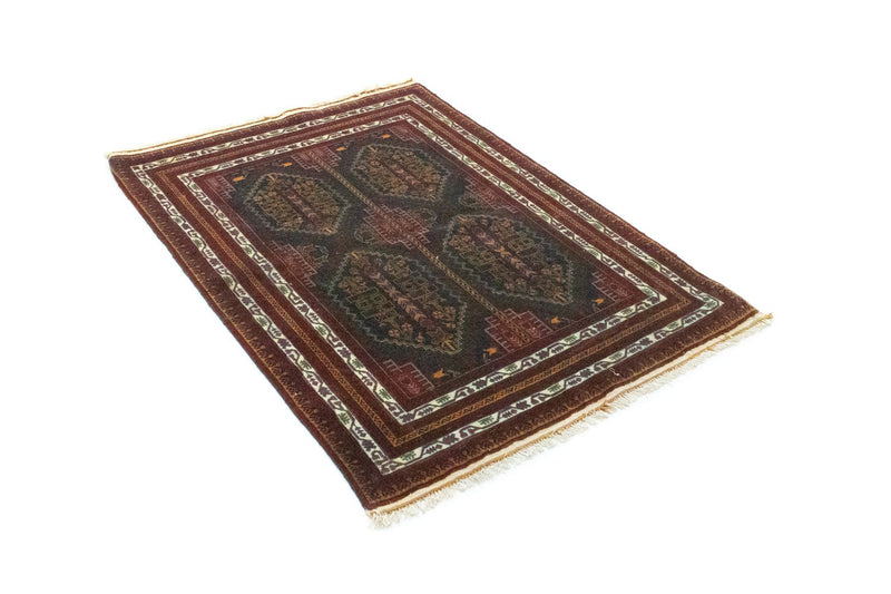 Afghansk tæppe - 140 x 100 cm - blå