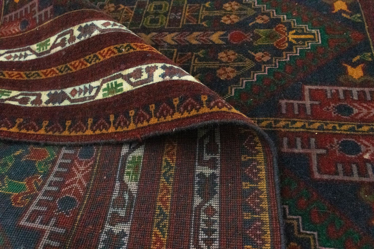 Afghansk tæppe - 140 x 100 cm - blå
