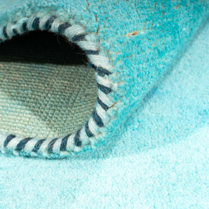 Gabbeh-tæppe - Indus - 197 x 129 cm - turkis