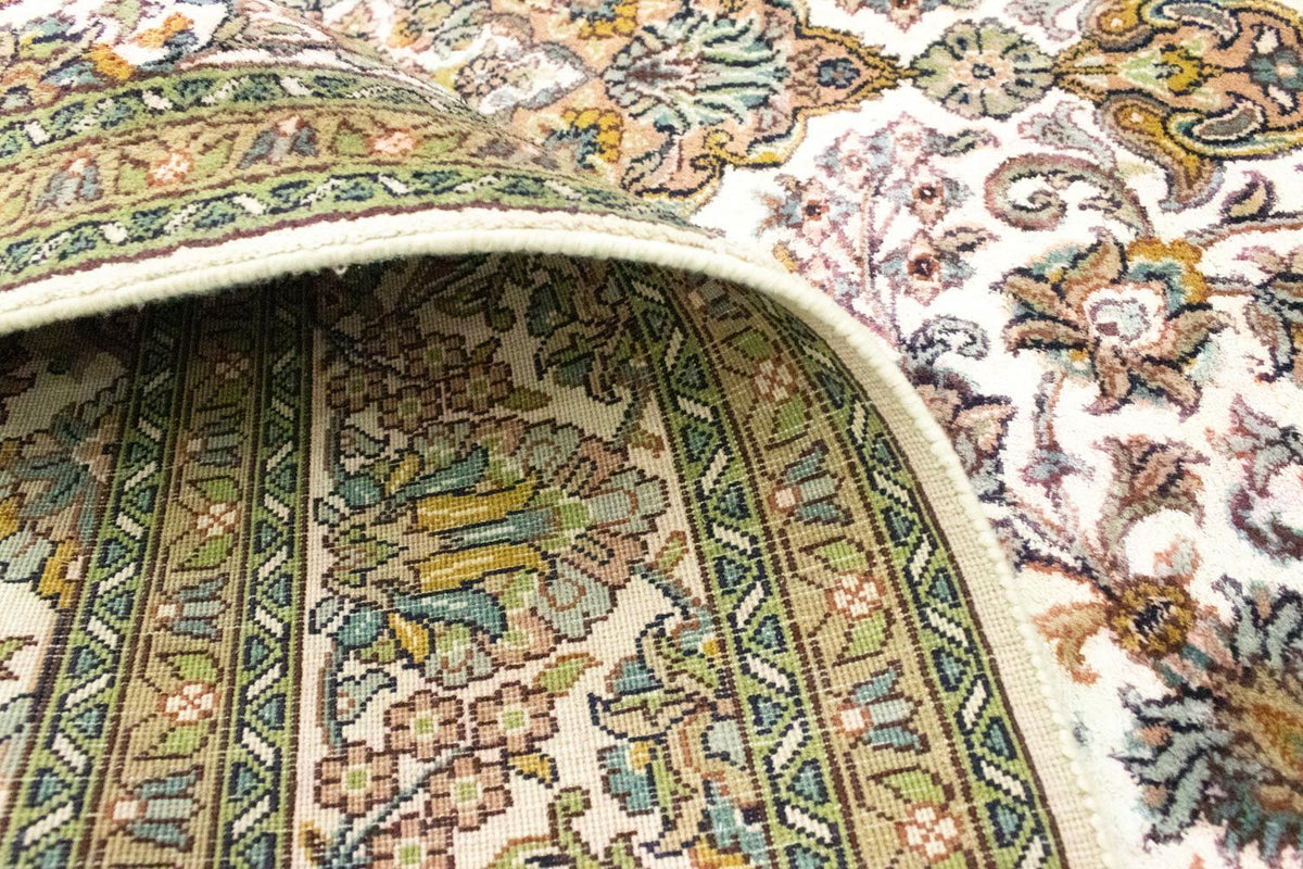 Silketæppe - Kashmir Silk - 217 x 153 cm - beige