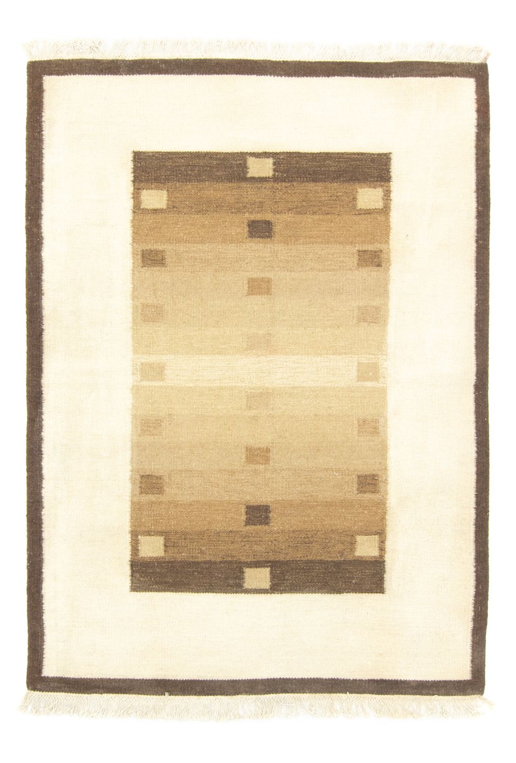 Kelim-tæppe - Trendy - 195 x 140 cm - brun