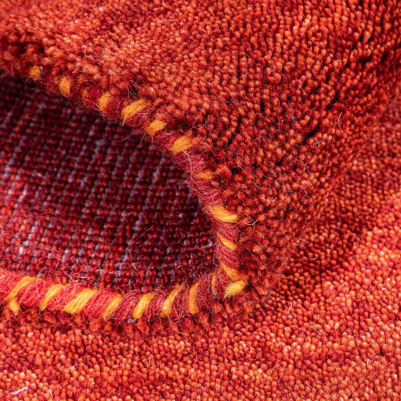 Gabbeh-tæppe - Indus - 90 x 60 cm - mørkerød