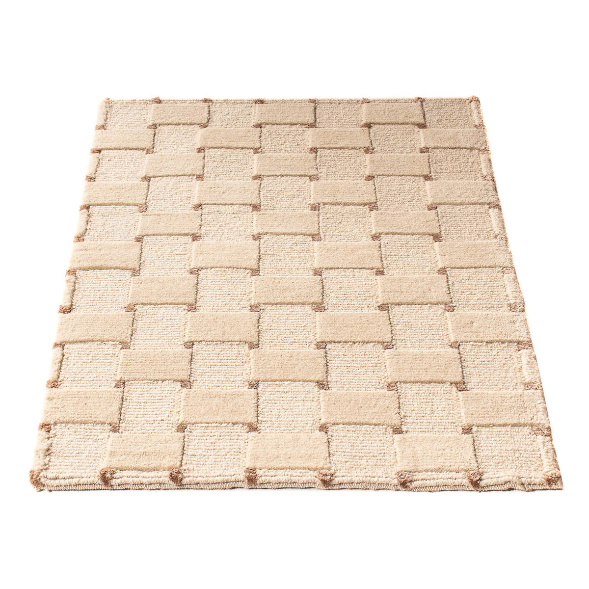 Nepal Tæppe - 90 x 60 cm - beige