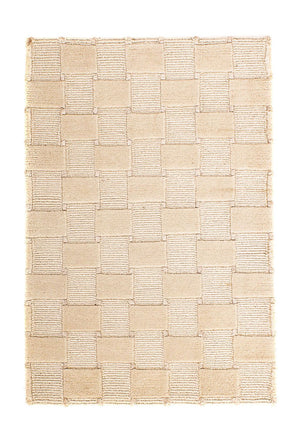 Nepal Tæppe - 90 x 60 cm - beige