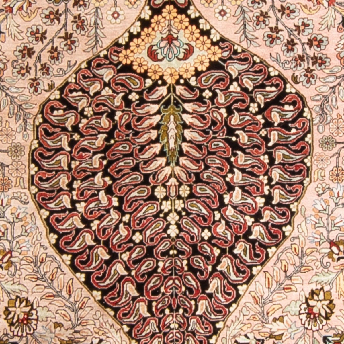 Løber Silketæppe - China Silk - 200 x 104 cm - laks