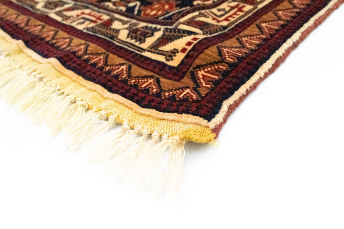 Afghansk tæppe - 196 x 122 cm - blå