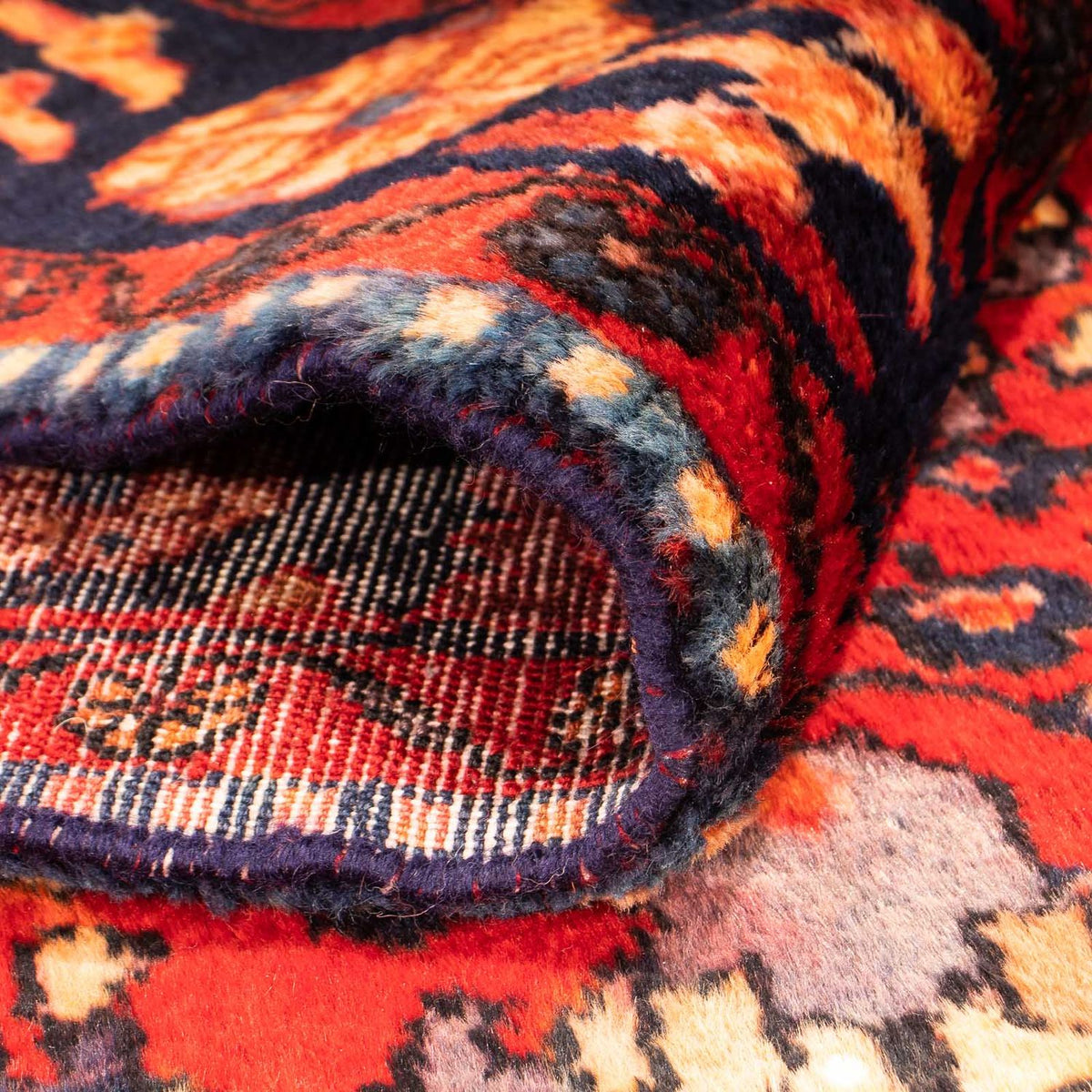 Løber Persisk tæppe - Nomadisk - 290 x 145 cm - mørkerød