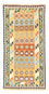 Løber Kelim-tæppe - orientalsk - 256 x 128 cm - farvet