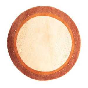 Gabbeh-tæppe - Indus rundt  - 200 x 200 cm - beige
