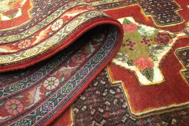 Løber Persisk tæppe - Nomadisk - 382 x 90 cm - rød