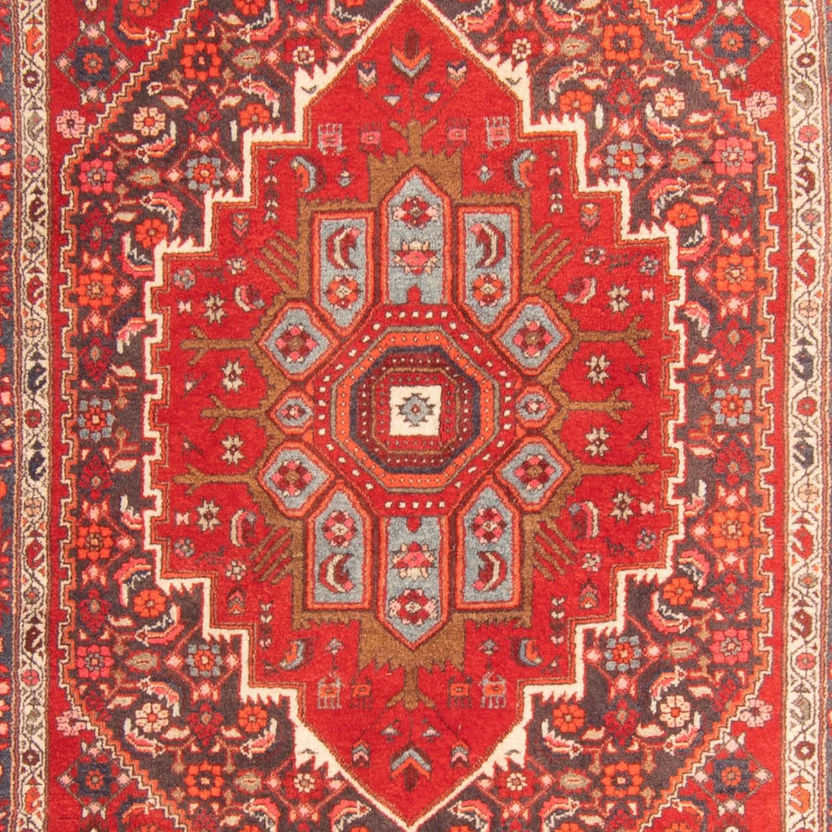 Persisk tæppe - Nomadisk - 200 x 127 cm - rød