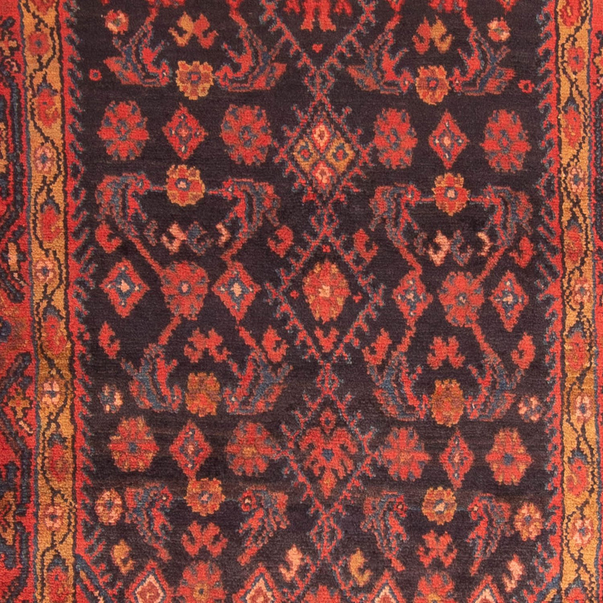 Persisk tæppe - Nomadisk - 167 x 113 cm - mørkeblå
