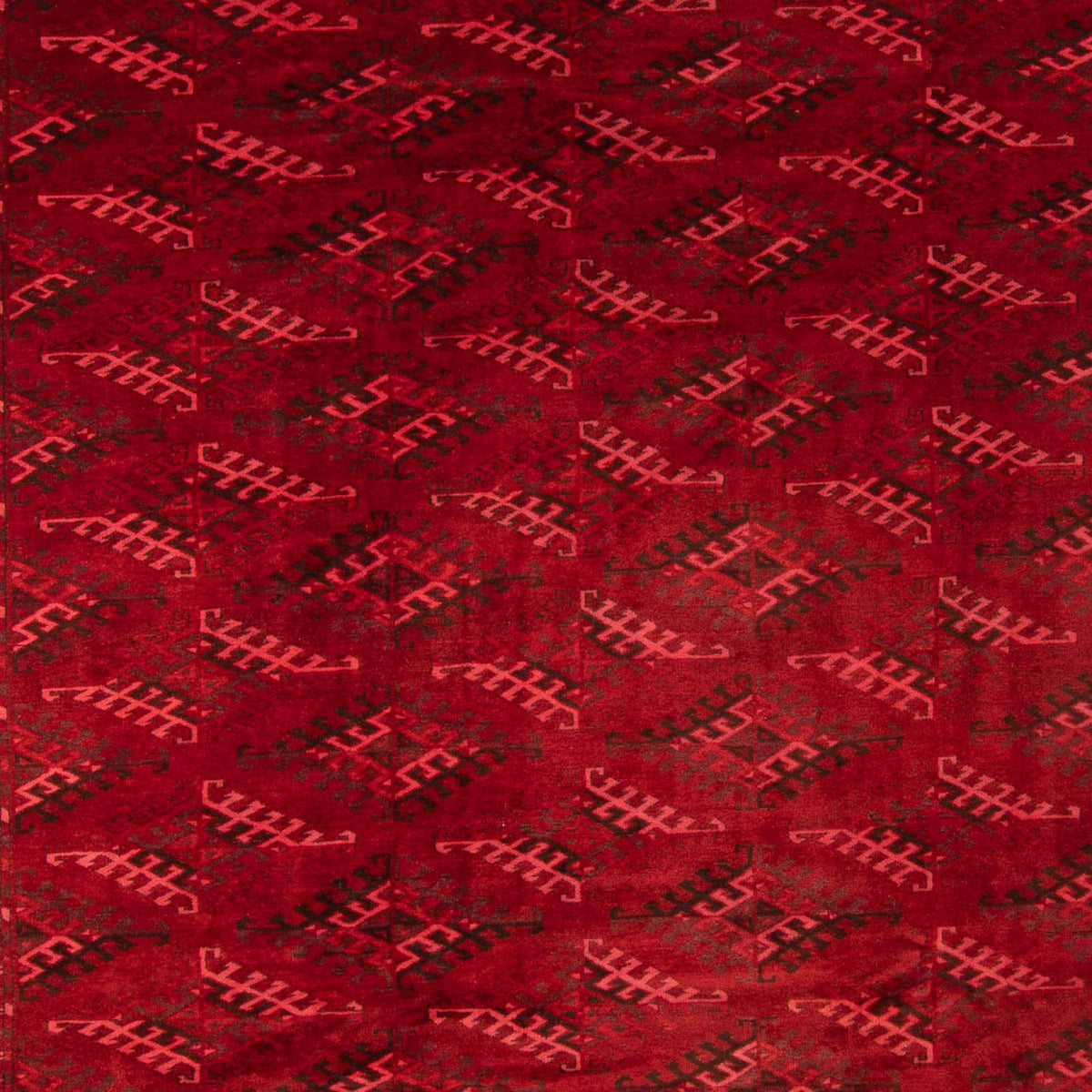 Afghansk tæppe - 323 x 279 cm - rød